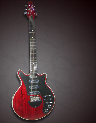Veiling originele Brian May antique cherry gitaar