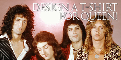 Ontwerp een Queen T-shirt en maak kans op 1500 dollar!